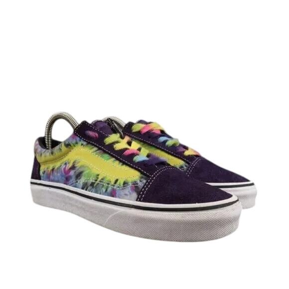 Vans Shoes Womens 6 Old Skool Sneakers Tie Dye Lifestyle Skate Athletic Casual - Picture 13 of 13